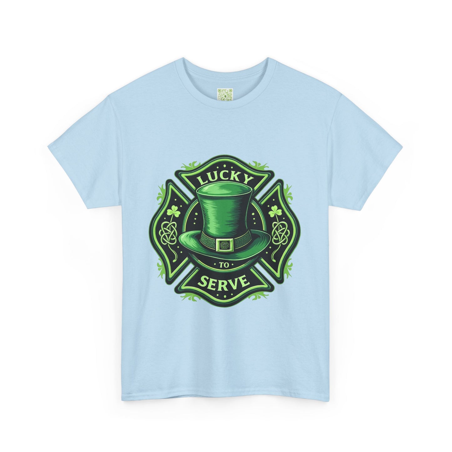 Firefighting Lucky to Serve Tee, Firefighter Gift, Shamrock Tee, St Patrick's Firefighter Day Tee, Fireman Shirt, Firemen Gift