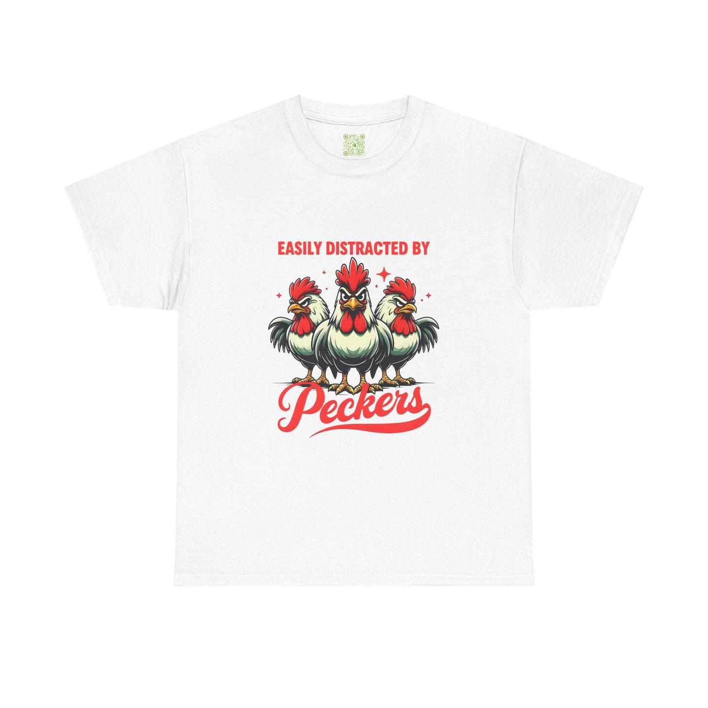 Easily Distracted By Peckers T-Shirt  | Naughty Tee Vibes & Dirty Joke Fun