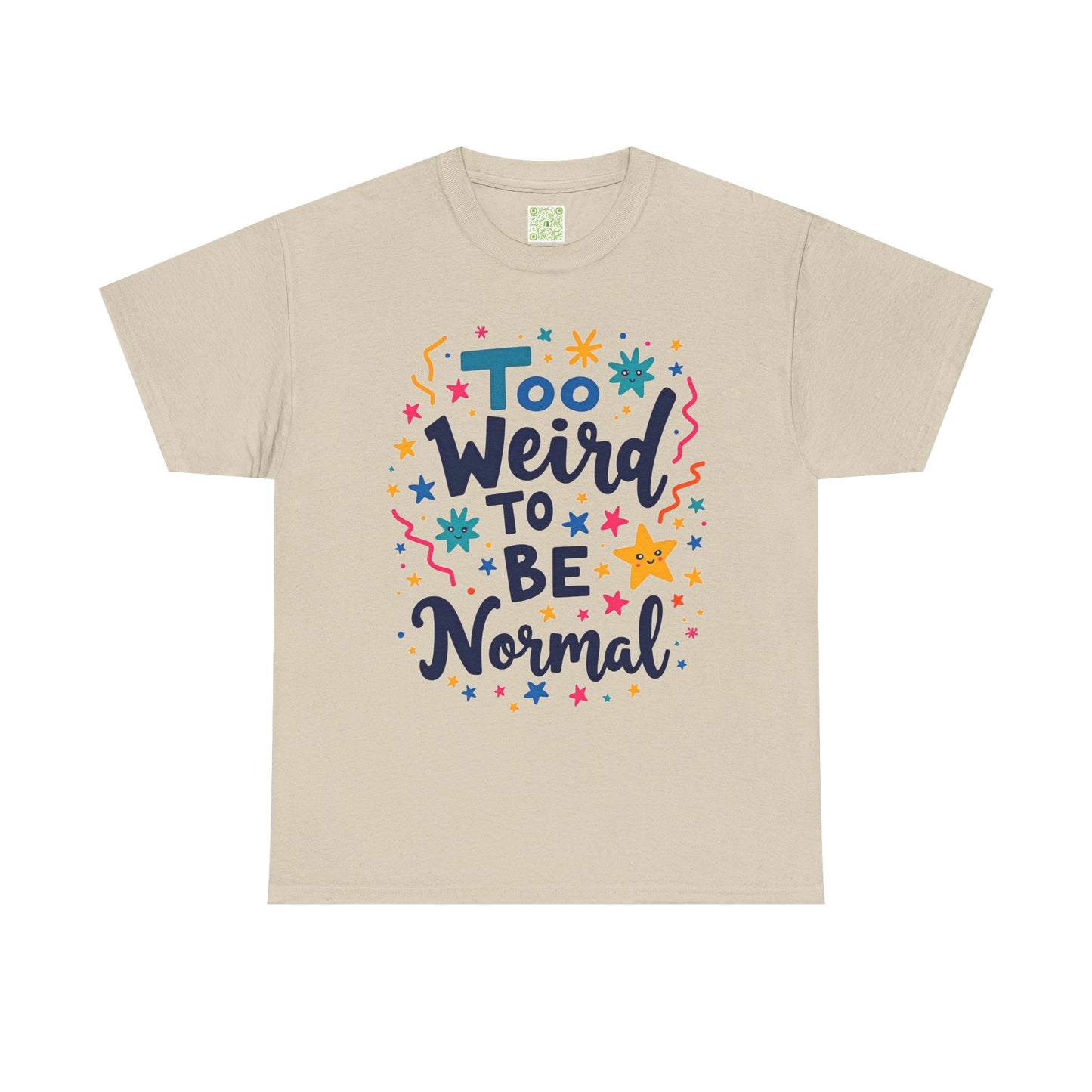 Enneagram 4 Too Weird to be Normal Tee, Unisex Cotton Tshirt, Enneagram Apparel, Statement Graphic Tee, Enneagram Merch