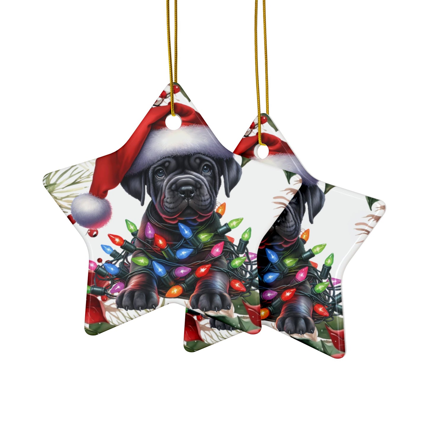 Cane Corso Puppy Holiday Ornaments, Cane Corso Gift, Cane Corso Breed Decor, Dog Lover Christmas, Puppy Christmas Tree