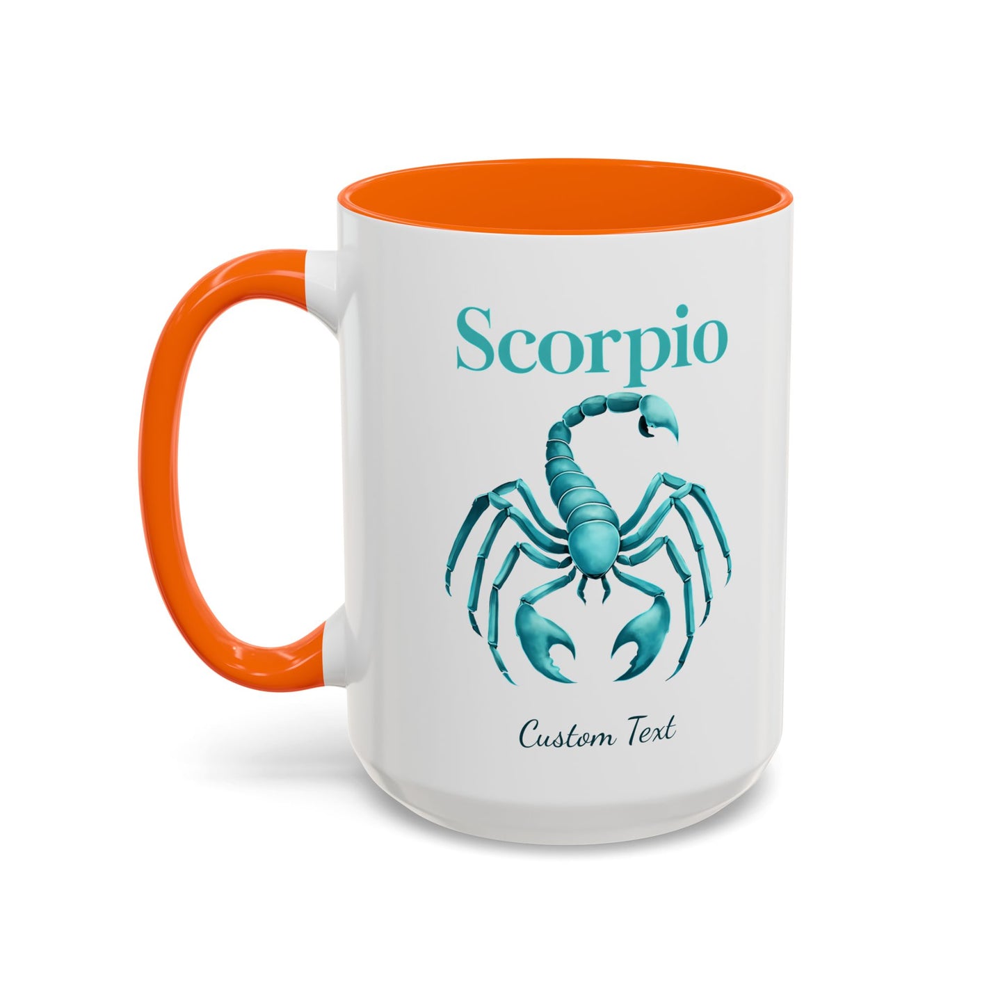 Personalized Scorpio Zodiac Accent Coffee Mug, Astrology Mug, Zodiac Sign Gift, Custom Scorpio Birthday Gift