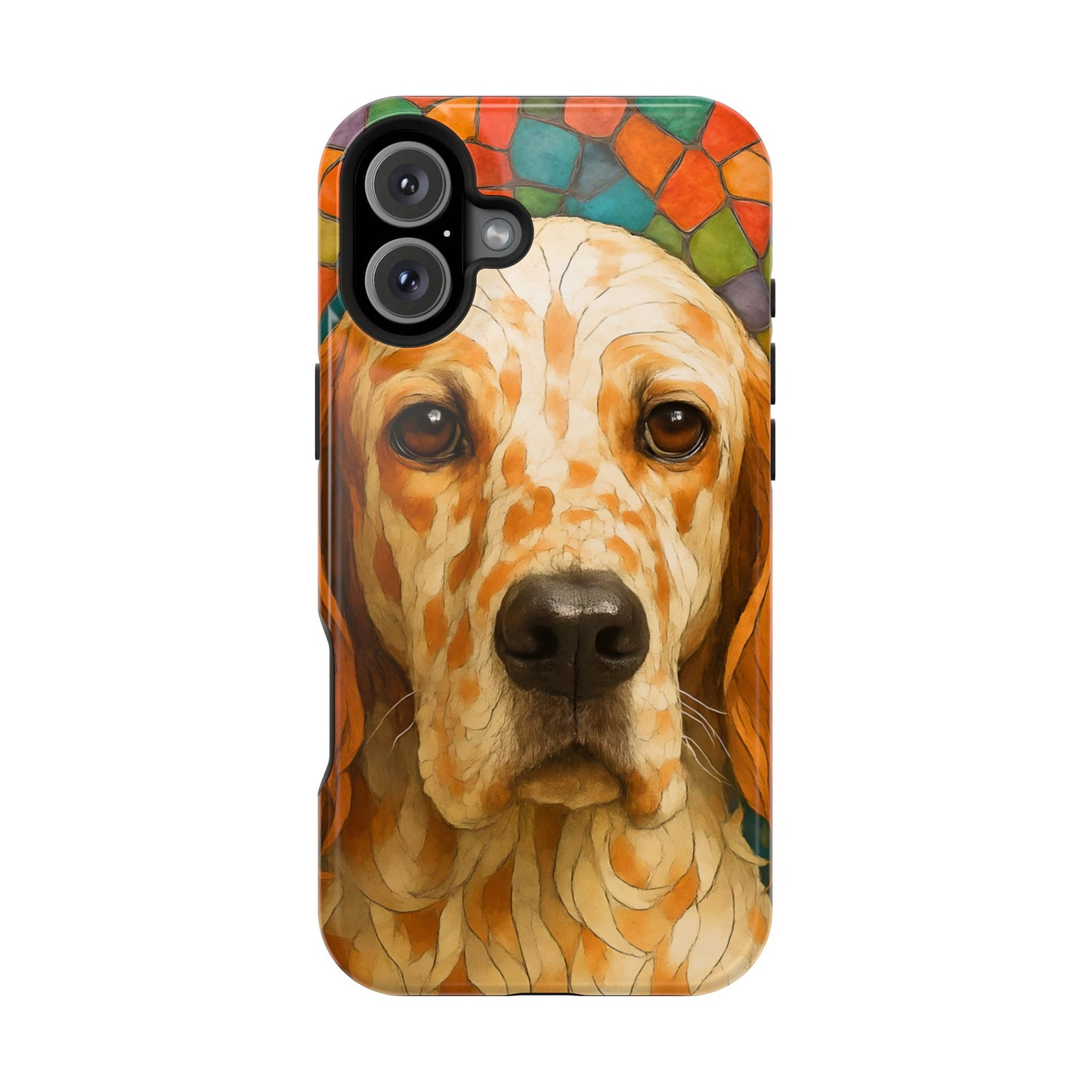 English Setter Mosaic Phone Case, Irish Setter, Dog Phone Case, iPhone Dog Case, Dog iPhone Case, Dog Lover Gift
