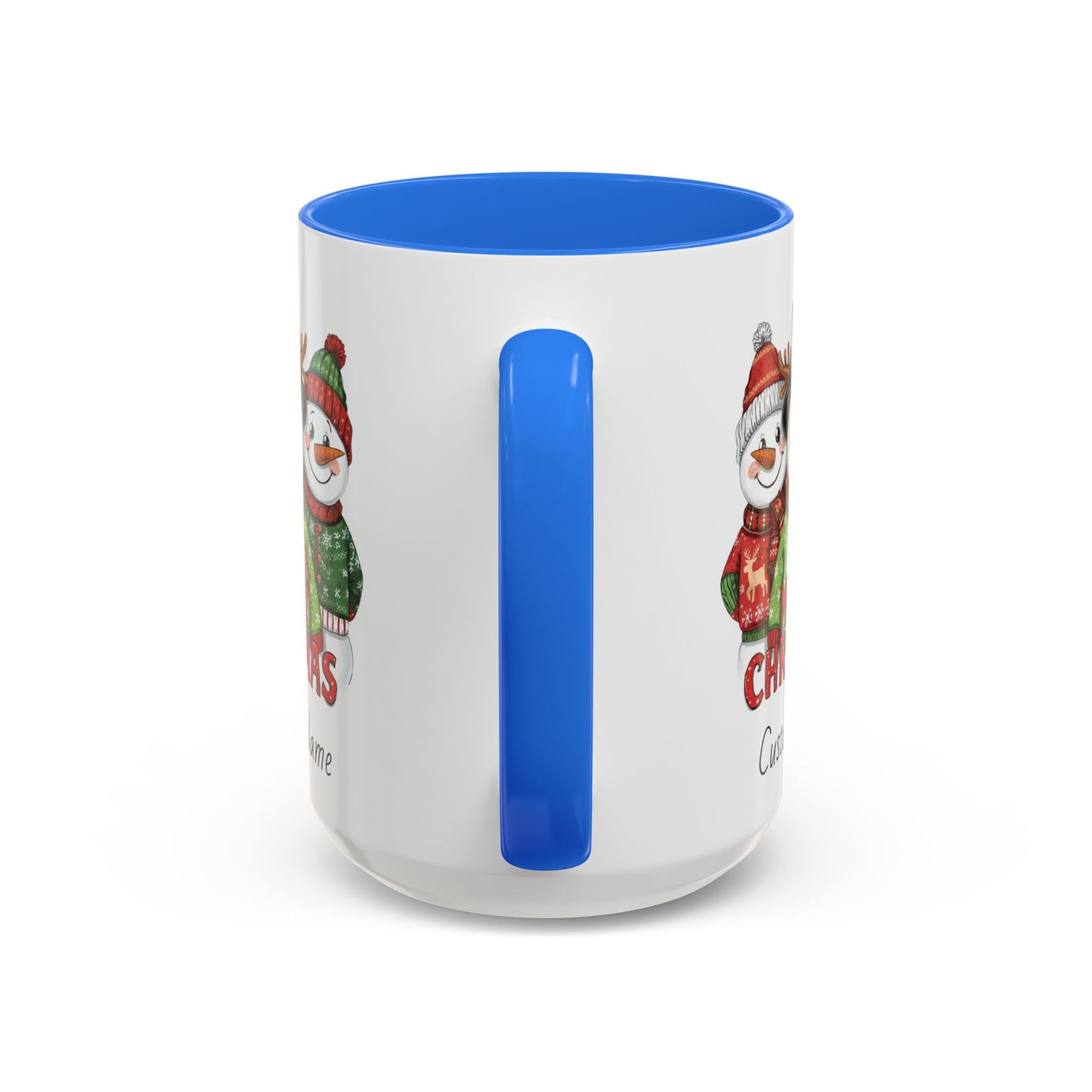 Cheerful Christmas Snowman Mug, Snowman Coffee Mug, Cute Christmas Mug, Snowman Gift for Her, Gift for Neighbors