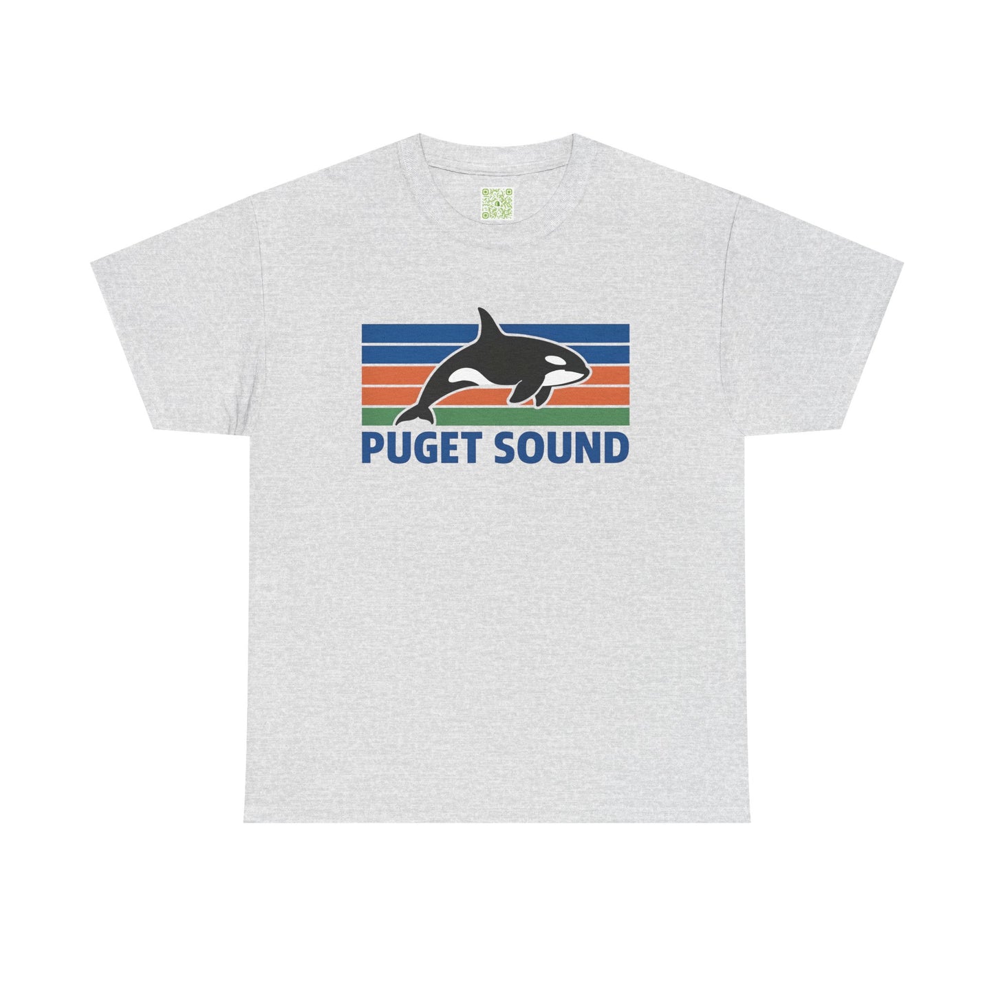Puget Sound Orca Graphic Tee, Orca Whale Shirt, Unisex Whale Tshirt, Respect The Locals, Whale Watching Shirt