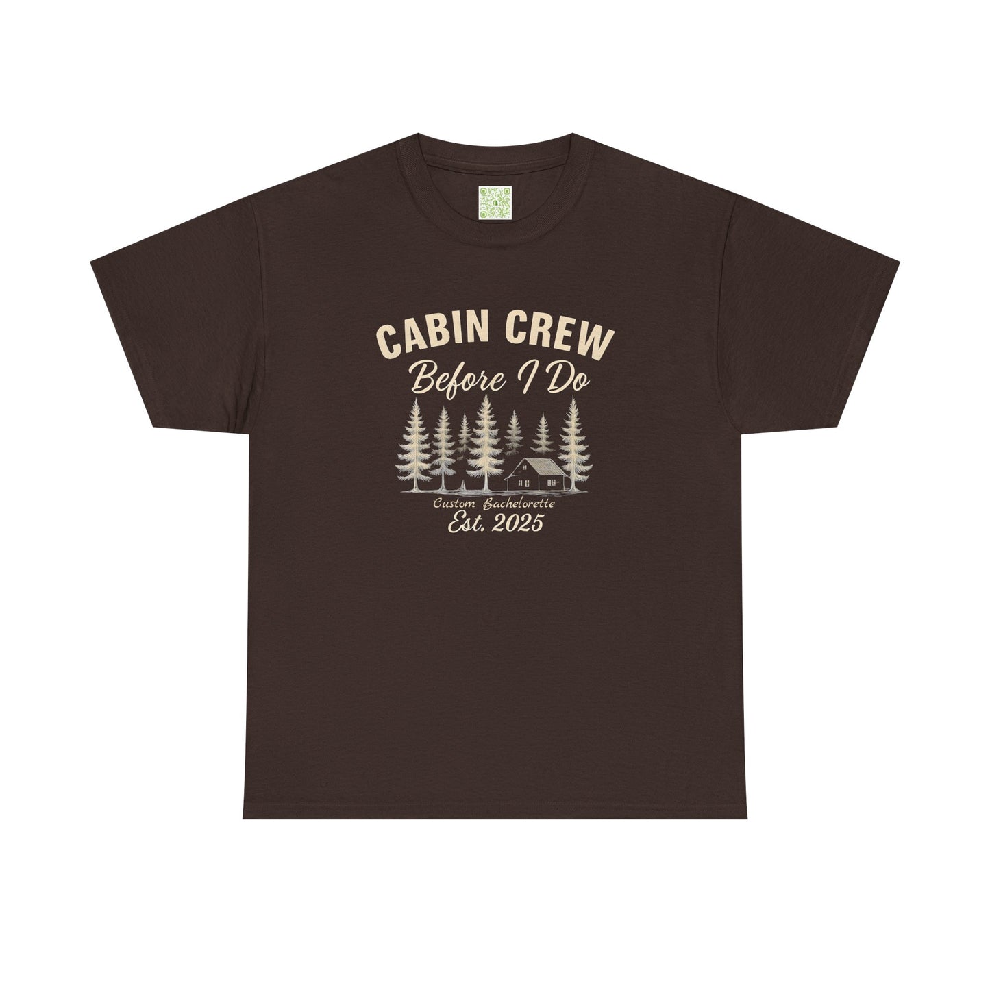 Bachelorette Cabin Crew Cotton Tee, Bachelorette Shirt, Camp Bachelorette, Bridesmaids Shirt, Mountain Bride Shirt