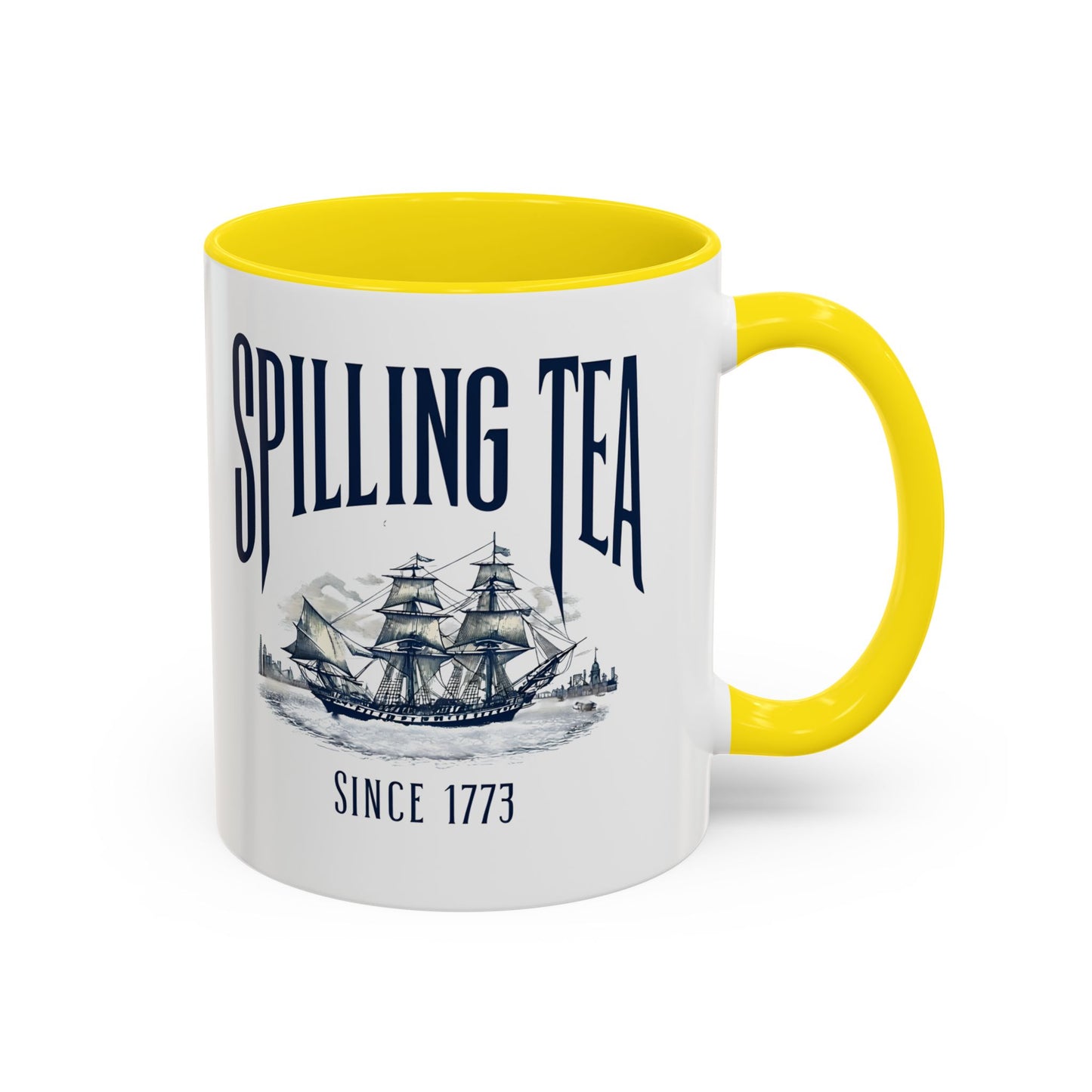 Spilling Tea Since 1773 Coffee Mug, Patriotic Coffee Mug, Funny Patriot Gift, American Freedom, Memorial Day