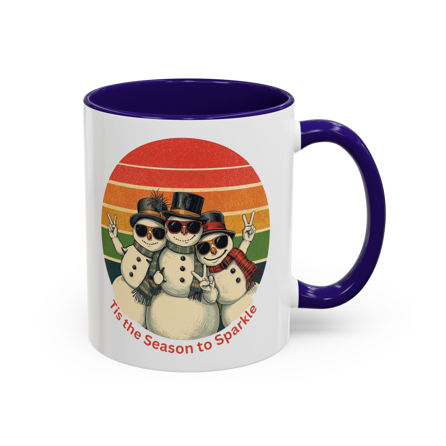 Retro Winter Snowman Mug, Christmas Mug, Nurse Holiday Gift, Gift for Nurse, Nursing Christmas, Nurse Gift, Snowman Mug
