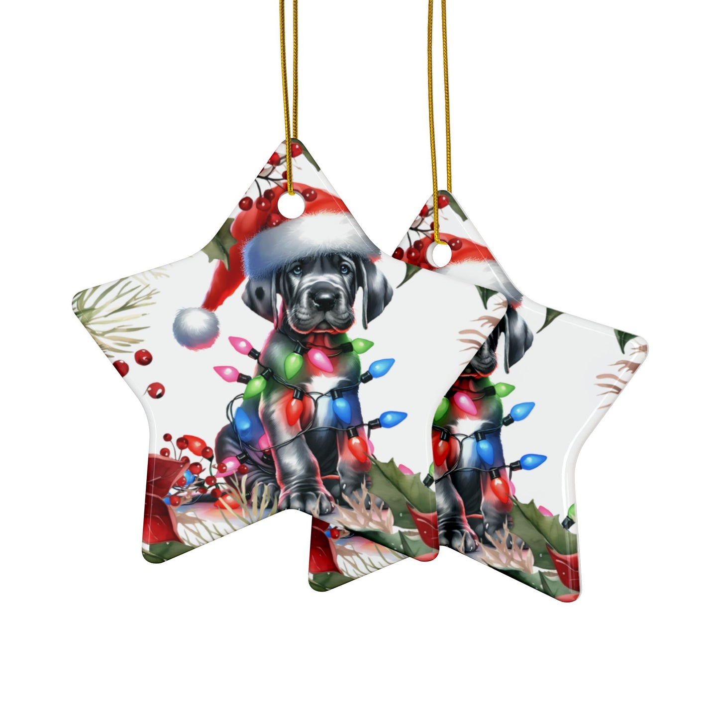 Great Dane Holiday Ornaments, Great Dane Ornament, Dog Mom Gift, Dog Dad, Dog Lover Gift, Christmas Gift, Dogs