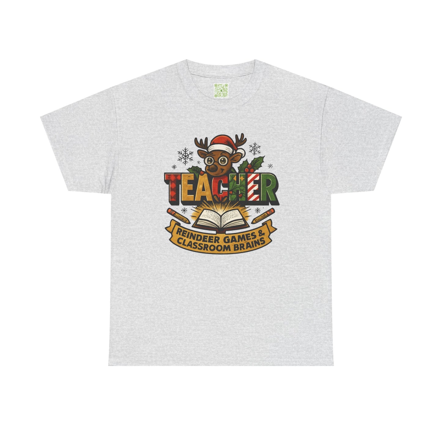 Christmas Teacher Reindeer Tee, Best Teacher Ever, Teacher Holiday Gift, First Year Teacher, Santas Favorite