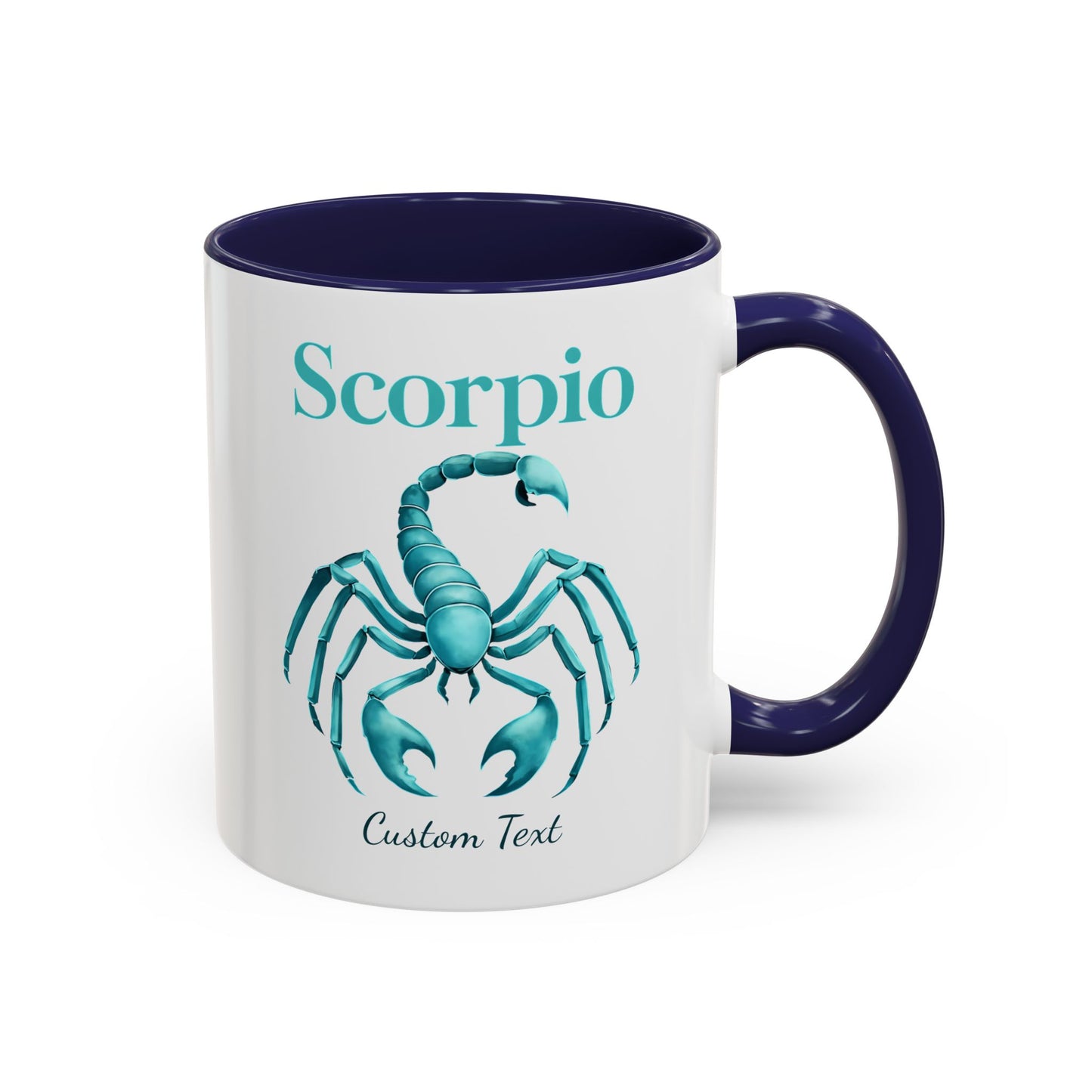 Personalized Scorpio Zodiac Accent Coffee Mug, Astrology Mug, Zodiac Sign Gift, Custom Scorpio Birthday Gift