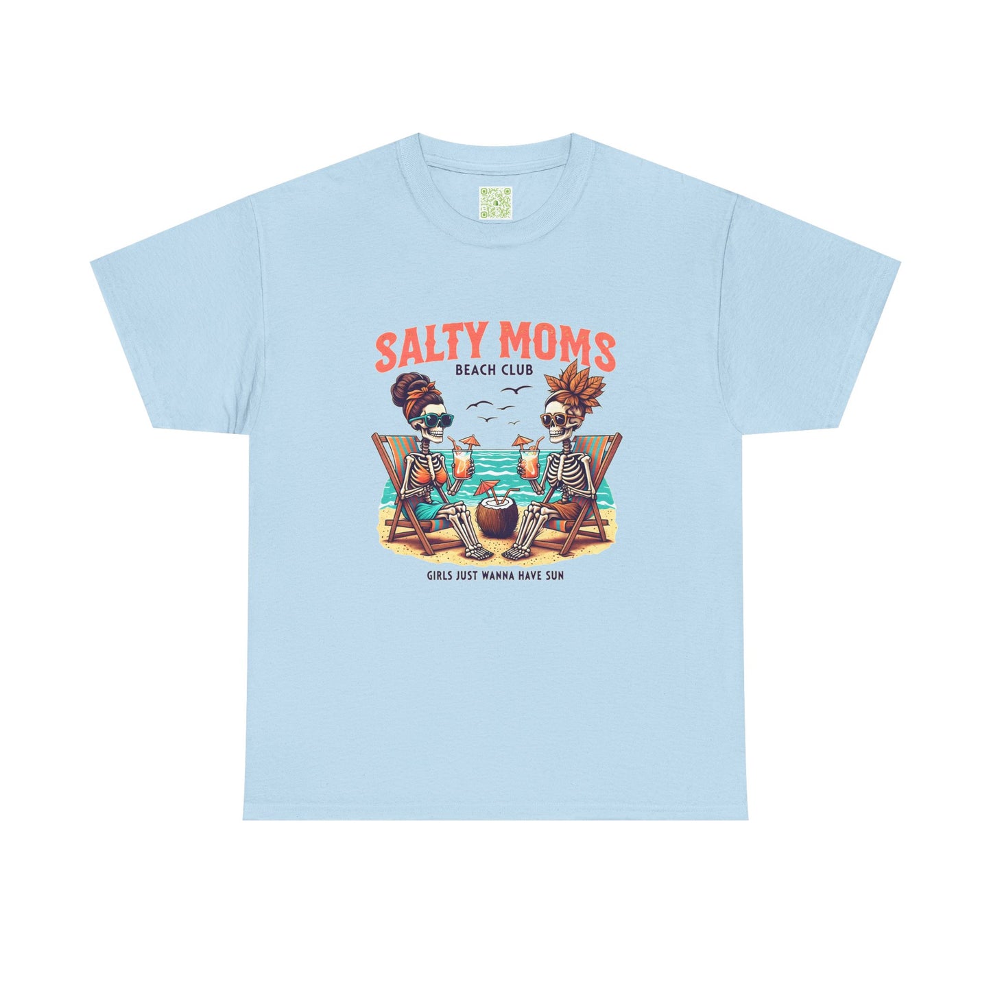 Salty Moms Beach Club Unisex Tee, Summer Fun Shirt, Beach Day Tee, Beachwear Gift, Mom Gift, Graphic Tee