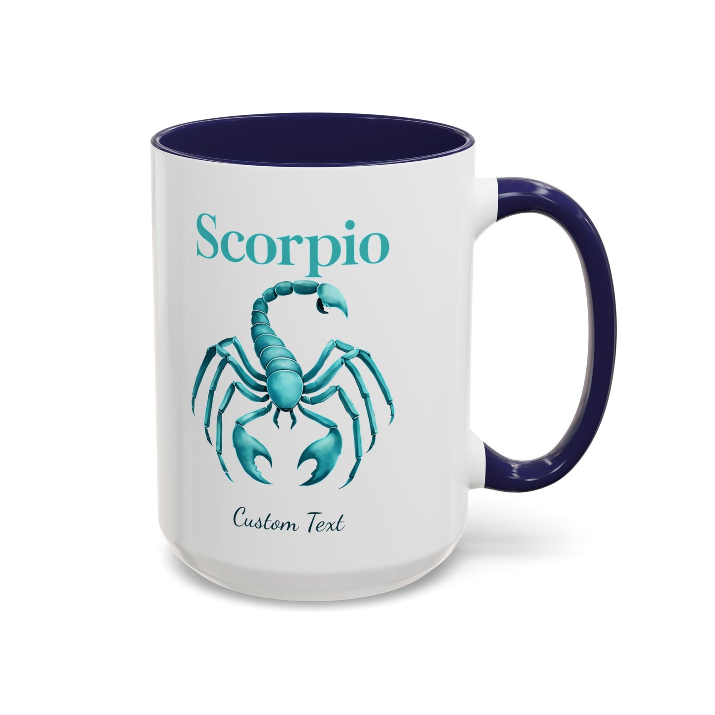 Personalized Scorpio Zodiac Accent Coffee Mug, Astrology Mug, Zodiac Sign Gift, Custom Scorpio Birthday Gift