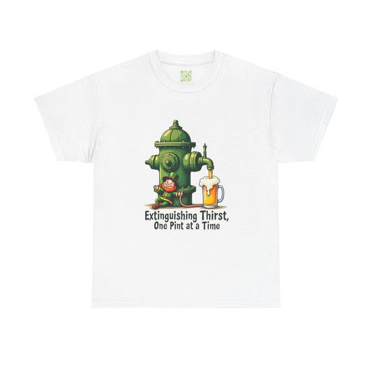 Funny Extinguishing Thirst Unisex Heavy Cotton Tee - Perfect for Pub Lovers, Beer Enthusiasts, Party Goers, Gift, Unisex