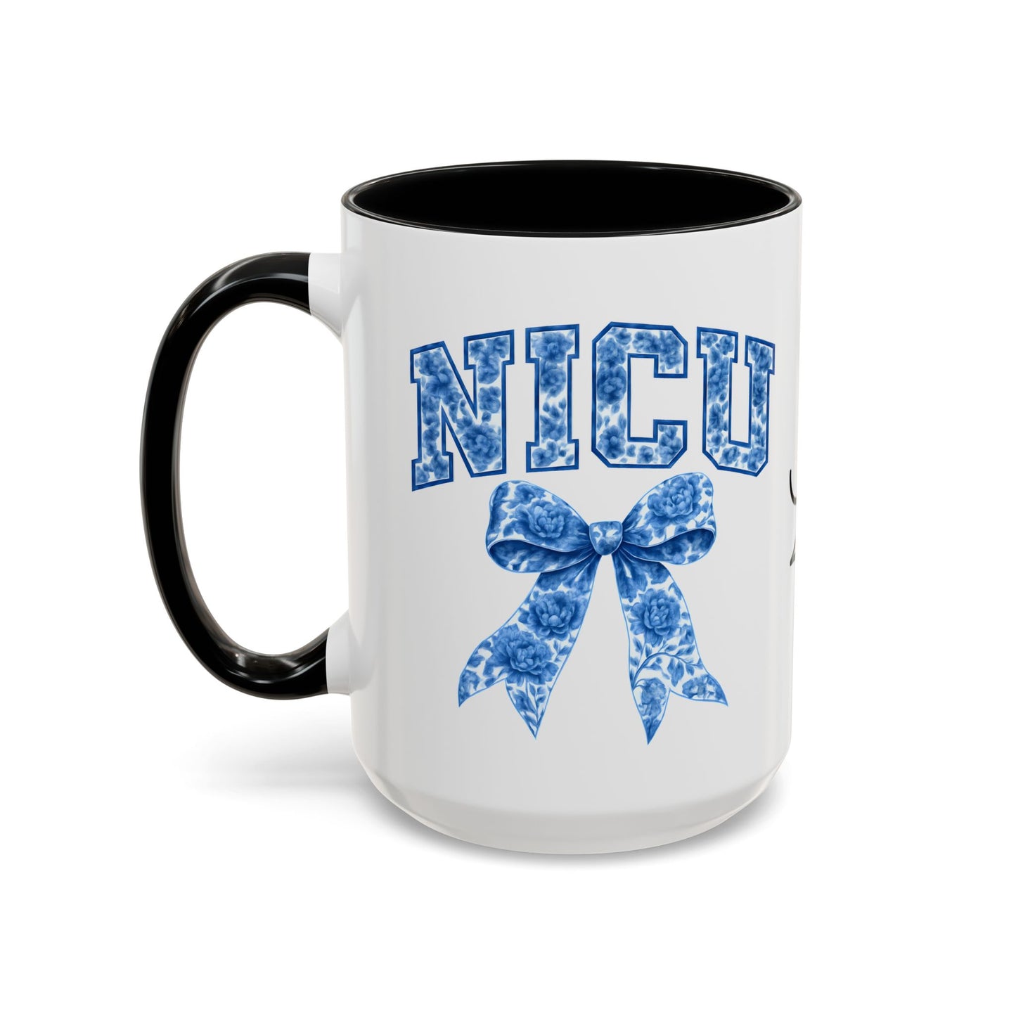 NICU Nurse Chinoiserie Accent Coffee Mug, Nurse Retirement Mug, NICU Nurse Mug, New Job Gift, Mug For NICU Nurse