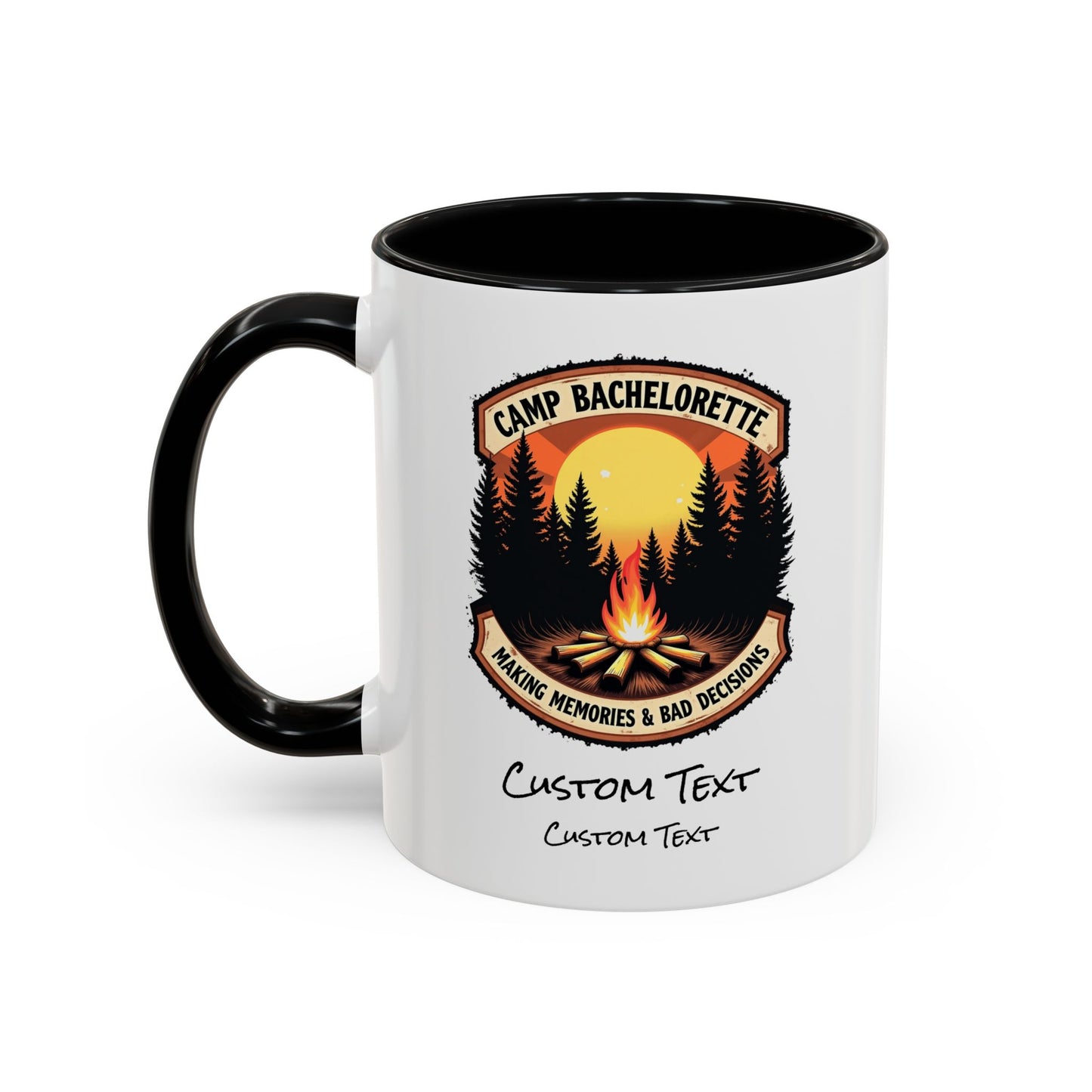 Personalized Camp Bachelorette Coffee Mug, Camp Bride Mug, Camp Bach Mug, Bride Tribe, Hen Party Favors, Custom Text