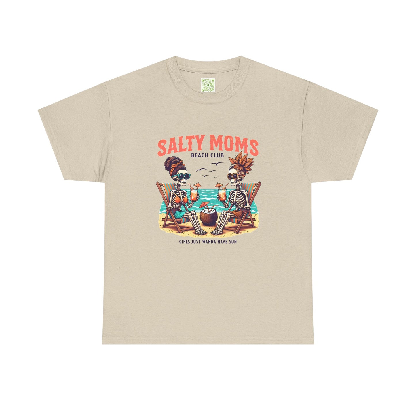 Salty Moms Beach Club Unisex Tee, Summer Fun Shirt, Beach Day Tee, Beachwear Gift, Mom Gift, Graphic Tee