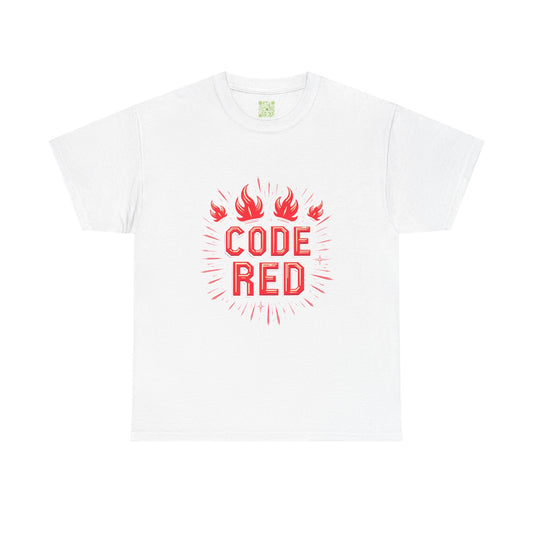 Firefighter Code Red Tee, Firefighting T-Shirt, Fireman Gift, Firefighter Gift, Thin Red Line, Bravery Inspired Shirt, Firefighting Tee