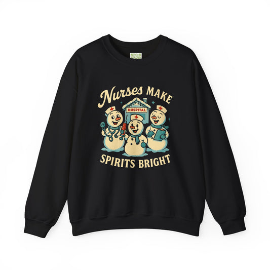 Nurse Snowman Holiday Sweatshirt, Future Nurse Gift, Nurse Retirement, Nurse Practitioner, Nursing Graduation, Gift for Nurse