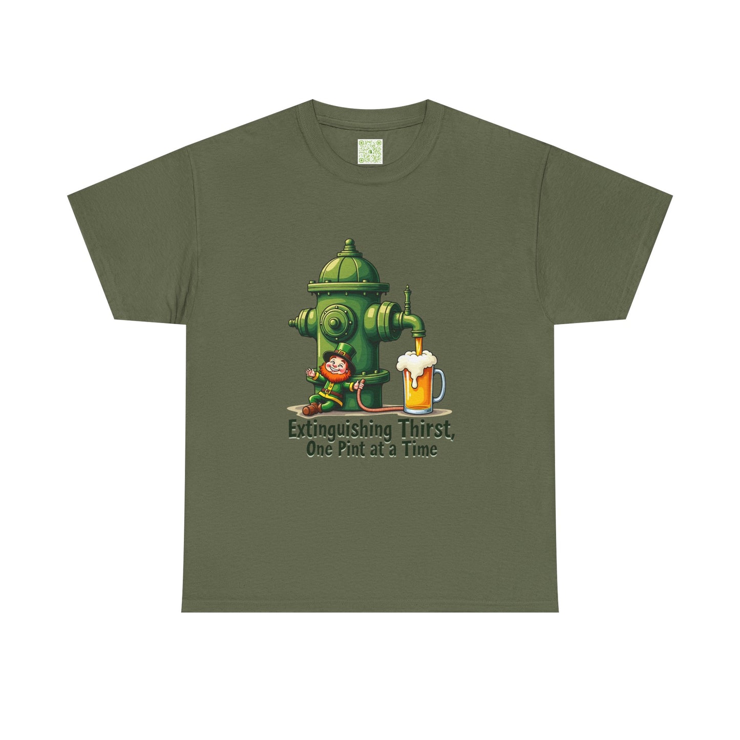 Funny Extinguishing Thirst Unisex Heavy Cotton Tee - Perfect for Pub Lovers, Beer Enthusiasts, Party Goers, Gift, Unisex