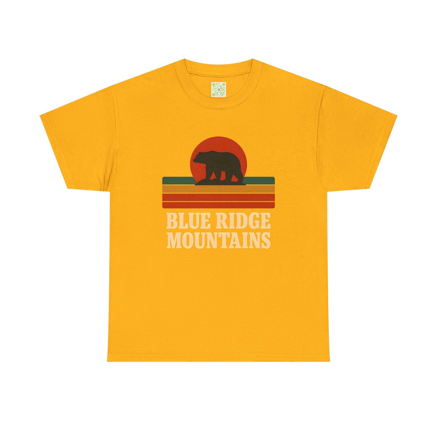 Vintage Style Unisex Blue Ridge Mountains Tee, Bear Graphic Tee, Blue Ridge Parkway, Nature Inspired Shirt