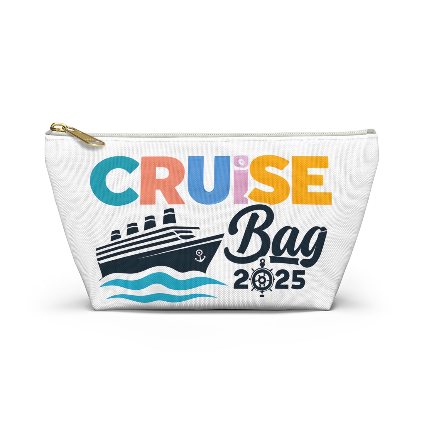 Cruise Accessory Pouch, Canvas Pouch, Nautical Theme, Travel Bag, Vacation Essentials, Beach Trip Bag, Gift for Travelers