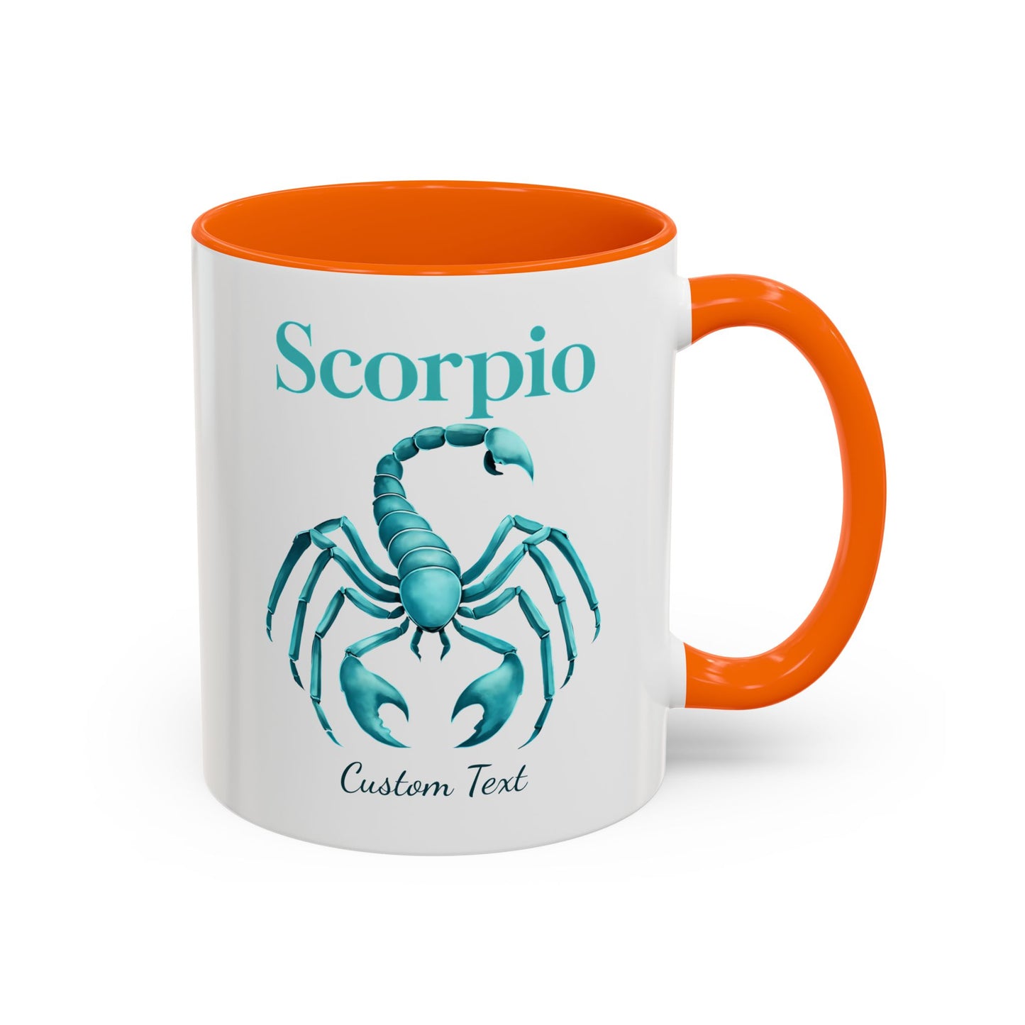Personalized Scorpio Zodiac Accent Coffee Mug, Astrology Mug, Zodiac Sign Gift, Custom Scorpio Birthday Gift