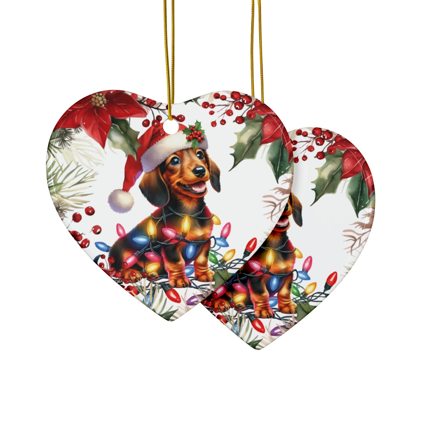 Dachshund Holiday Ornaments, Christmas Ornament, Wiener Dog Decoration, Sausage Dog, Dachshund Gifts, Gift for Mom
