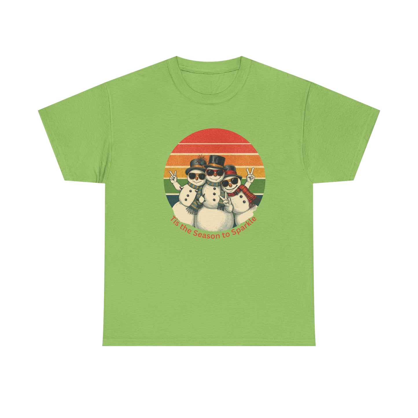 Vintage Snowman T-shirt, 'Tis the Season to Sparkle Shirt, Snowman Apparel, Funny Snowman, Cute Snowman Gift, Snowman Lover Gift, Snowman Gift for Her