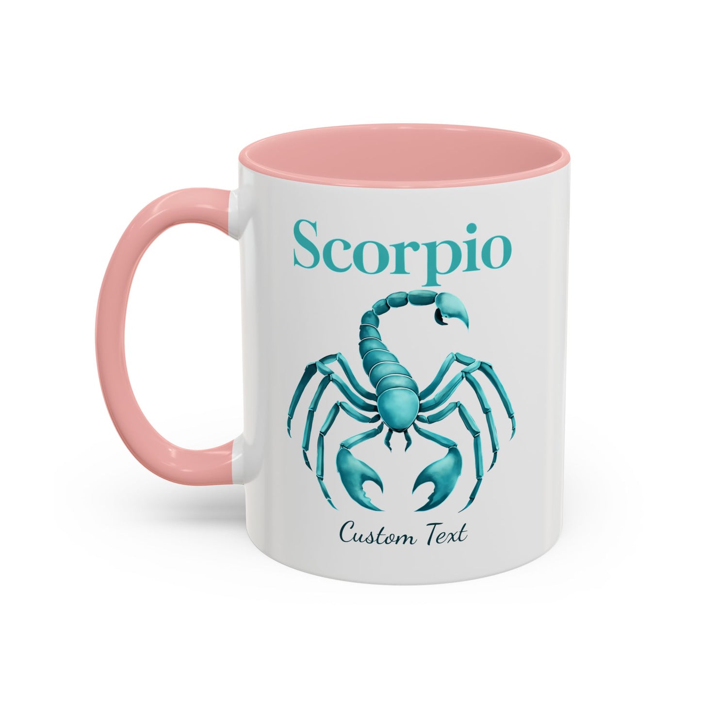Personalized Scorpio Zodiac Accent Coffee Mug, Astrology Mug, Zodiac Sign Gift, Custom Scorpio Birthday Gift