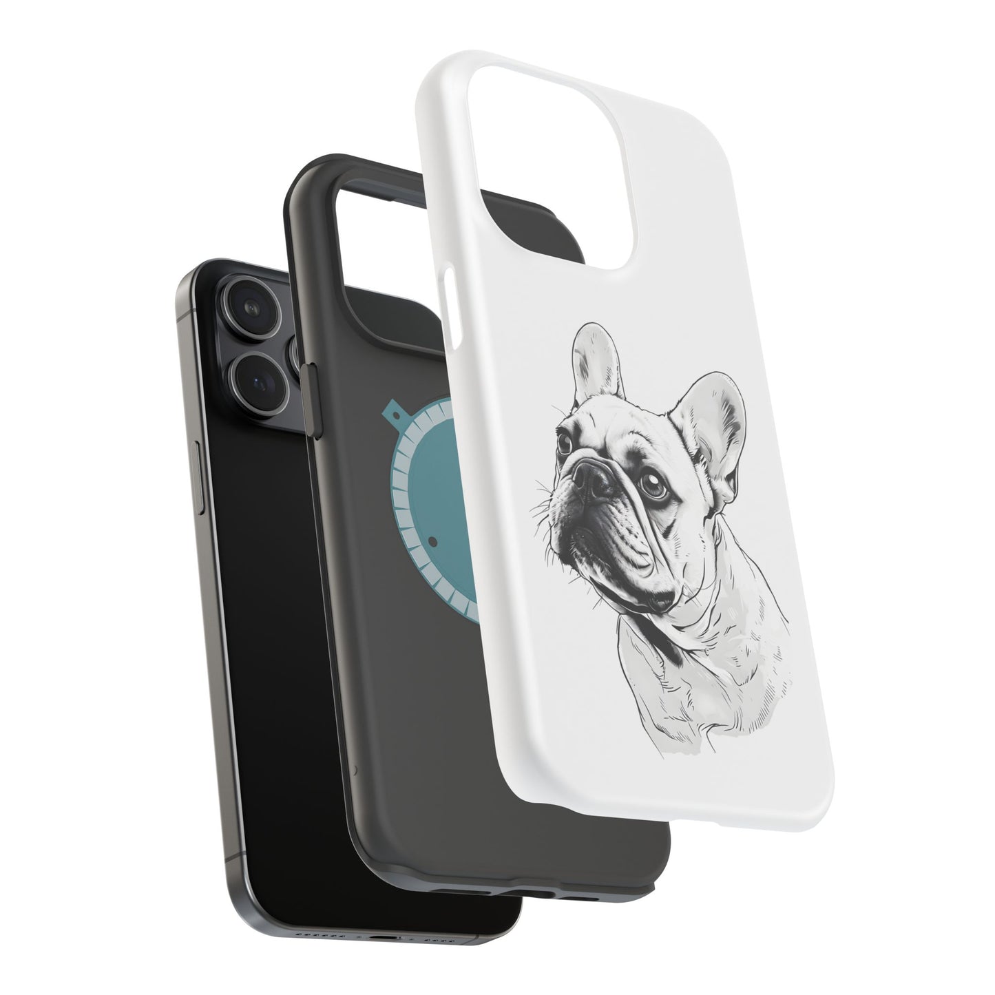 French Bulldog Magnetic Phone Case, Custom Pet Case, Durable Phone Accessories, Gift for Dog Lovers, Unique Phone Protection