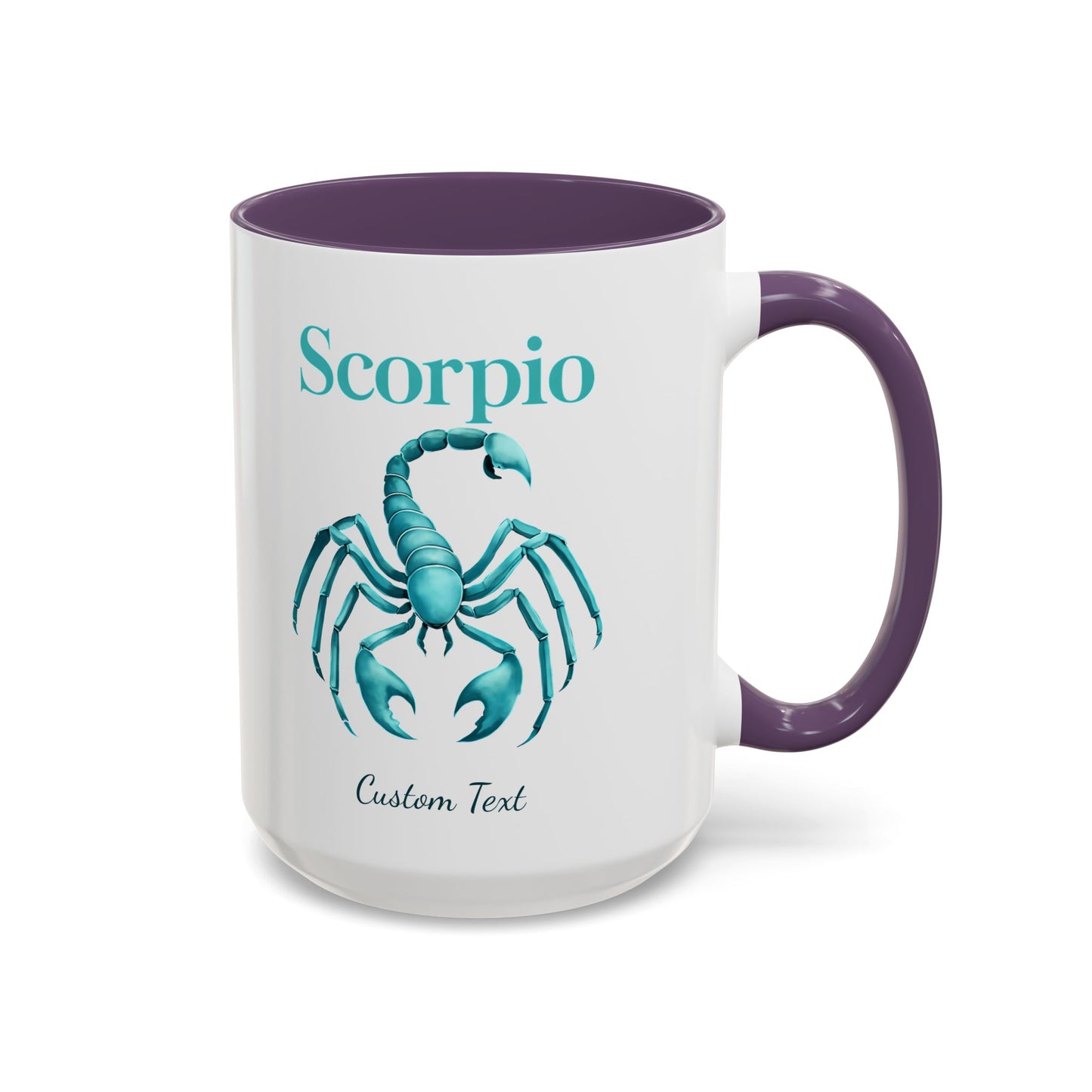 Personalized Scorpio Zodiac Accent Coffee Mug, Astrology Mug, Zodiac Sign Gift, Custom Scorpio Birthday Gift