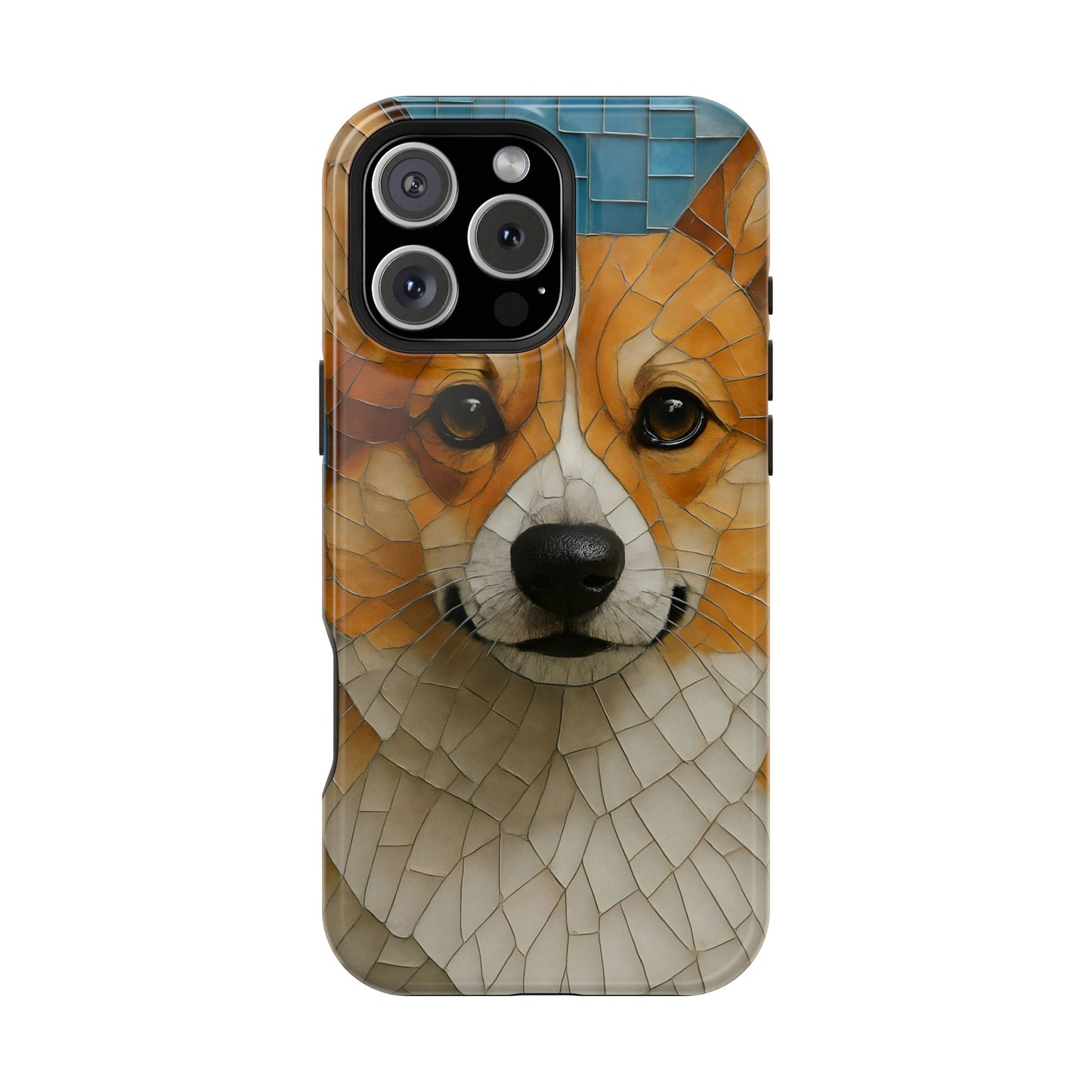 Corgi Mosaic Magnetic Tough Phone Case, Corgi Phone Case, Pembroke Welsh Corgi, Dog iPhone Case, Pet Phone Case