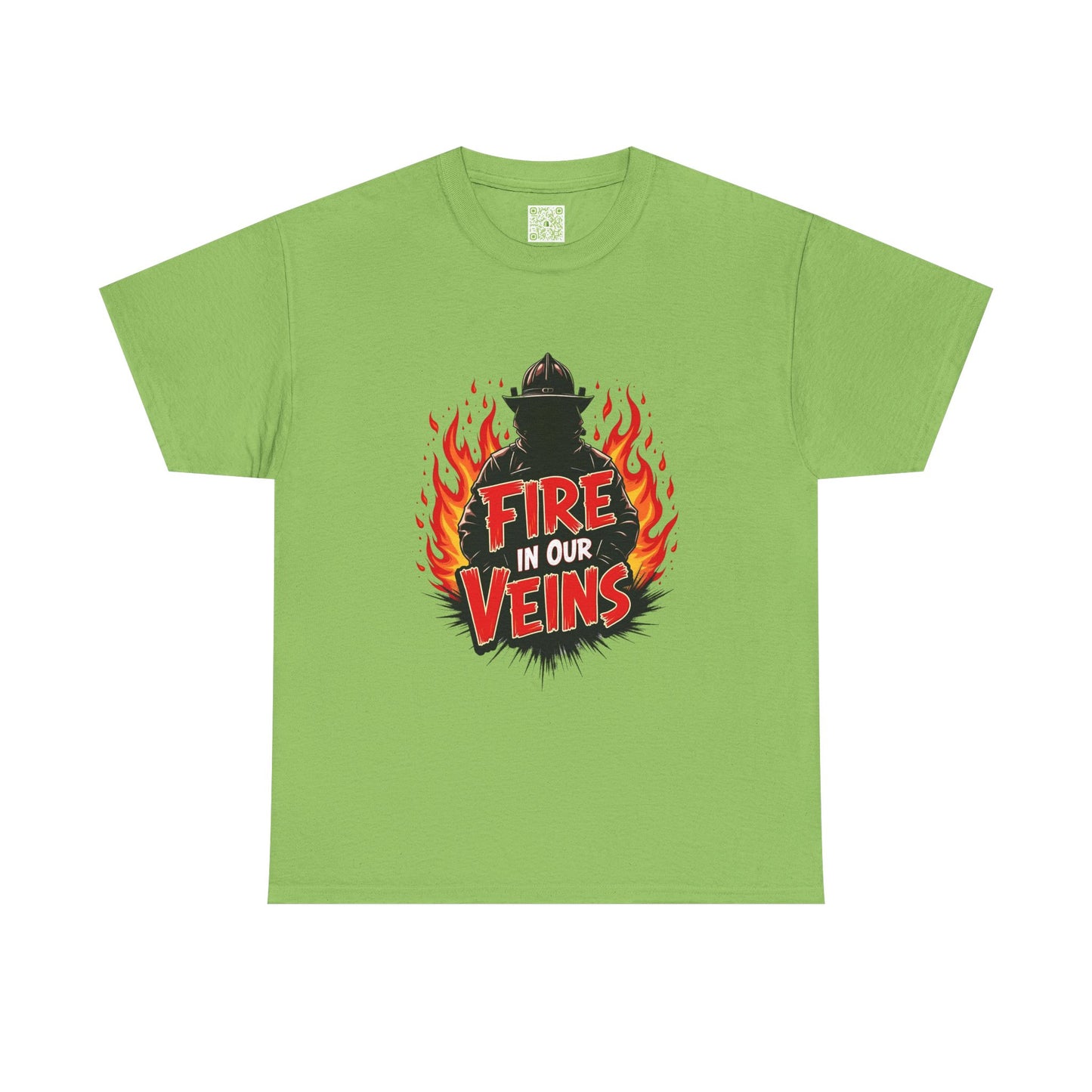 Firefighter Fire in Our Veins TShirt, Firefighter Gift, Firefighting Tee, Thin Red Line, Fireman T-Shirt, Fire Fighting