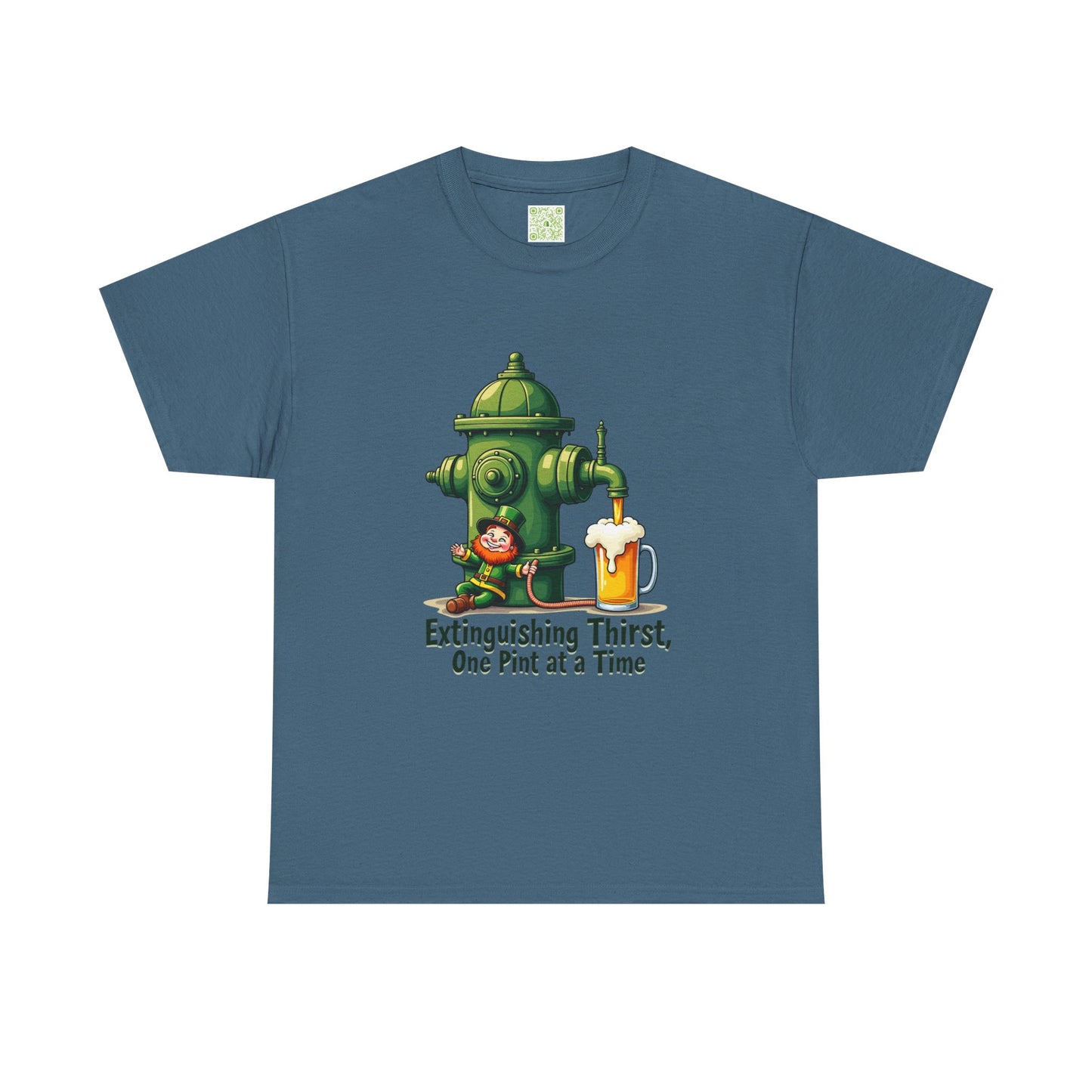 Funny Extinguishing Thirst Unisex Heavy Cotton Tee - Perfect for Pub Lovers, Beer Enthusiasts, Party Goers, Gift, Unisex