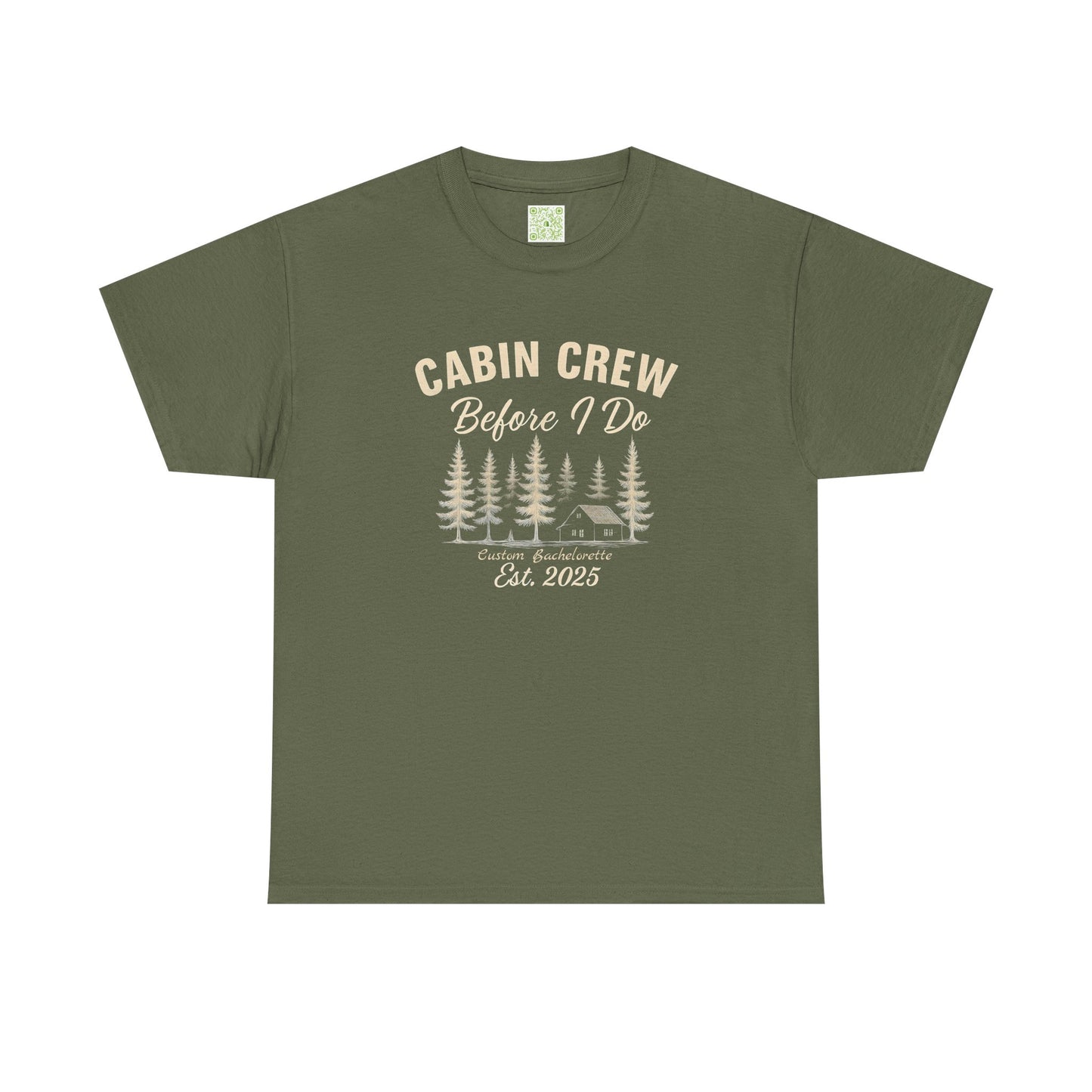 Bachelorette Cabin Crew Cotton Tee, Bachelorette Shirt, Camp Bachelorette, Bridesmaids Shirt, Mountain Bride Shirt