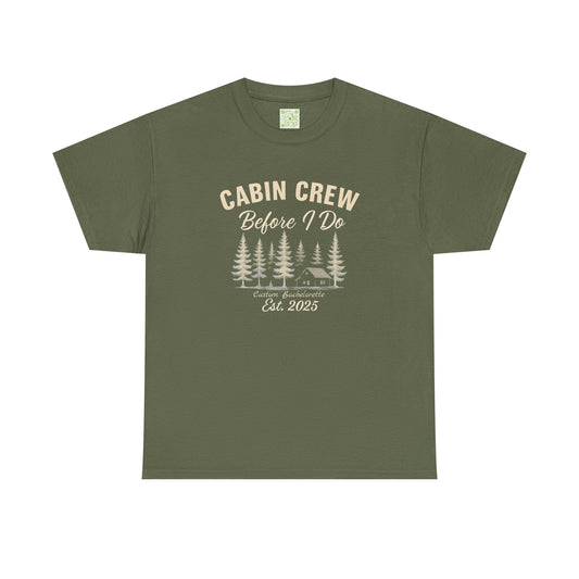 Bachelorette Cabin Crew Cotton Tee, Bachelorette Shirt, Camp Bachelorette, Bridesmaids Shirt, Mountain Bride Shirt