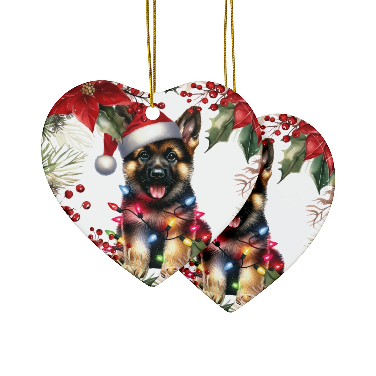 German Shepherd Holiday Ornament, German Shepherd Mom Gift, Dog Ornament, Gifts for Dog Lovers, Dog Memorial Gift