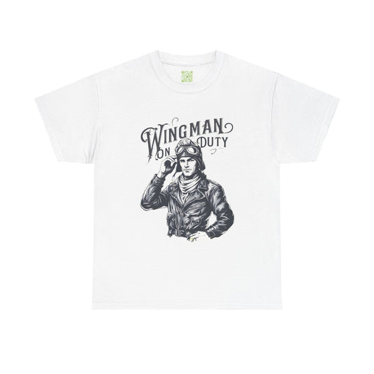 Wingman on Duty TShirt, Unisex Wingman Tee, Best Friend Gift, Gift for Him, Adventure Apparel, Casual Heavy Cotton Shirt, Leader Night Out