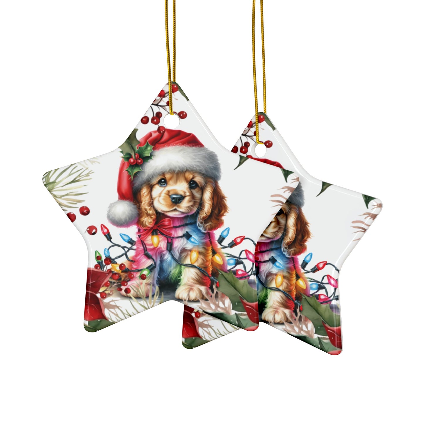 Cocker Spaniel Holiday Ornament, Custom Dog Ornament, Spaniel Ornament, Dog Lover Gift, Dog Mom, Christmas