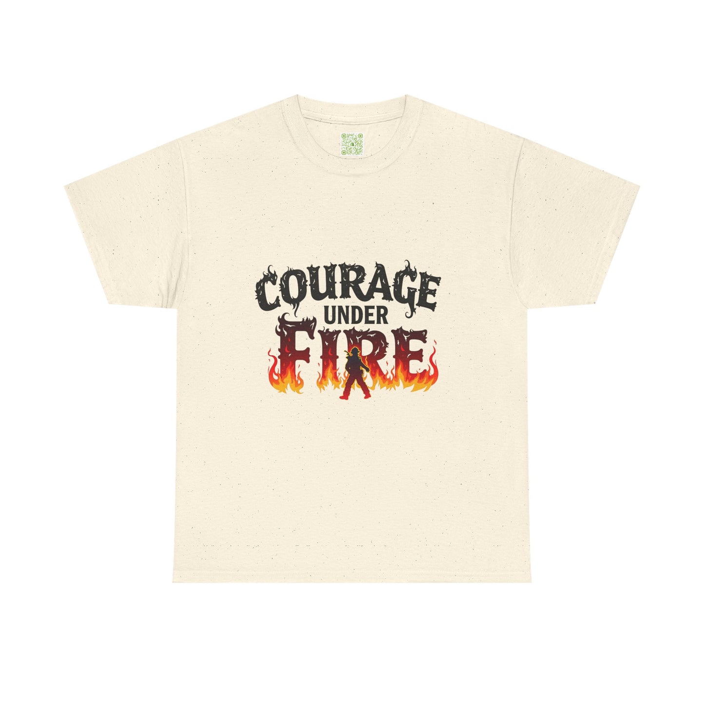 Firefighting Courage Under Fire Tee, Firefighter Graphic Tee, Fire Fighter Gift, Thin Red Line, Fire Fighters Gift, Firefighting Apparel