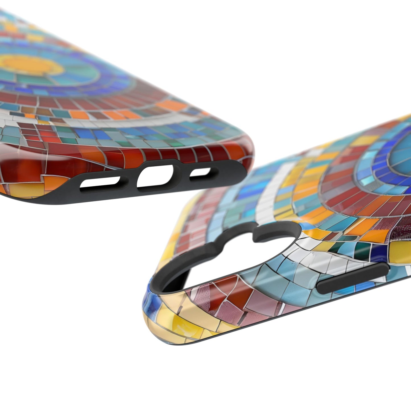 Vibrant Mosaic  iPhone Case - Colorful iPhone Cover, Unique Phone Accessory, MegSafe iPhone cover