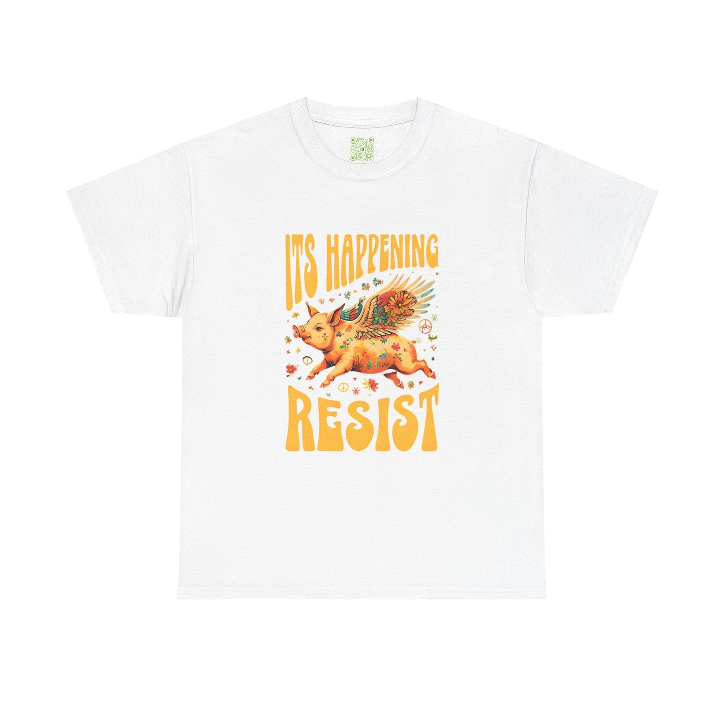 When Pigs Fly Resist Shirt, Flying Pig Tee, Pigs with Wings, Pig Lover Gift, Cute Pig Shirt, Pig Tshirt, Piglet