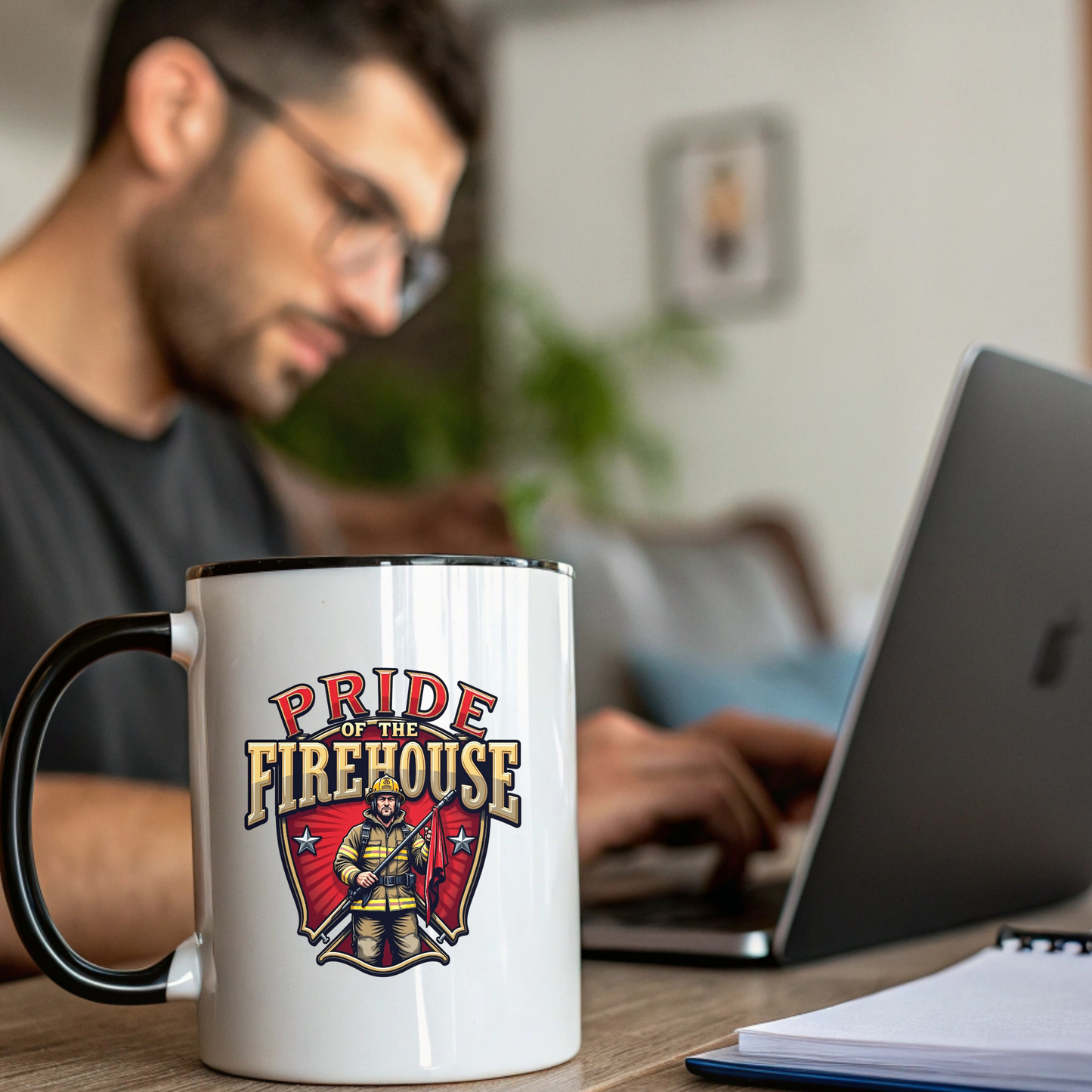 Firefighter Pride Mug, Firewoman Gift, Fireman Gift, Fire Rescue Mug, Firefighter Gift, Thin Red Line, First Responder Gift