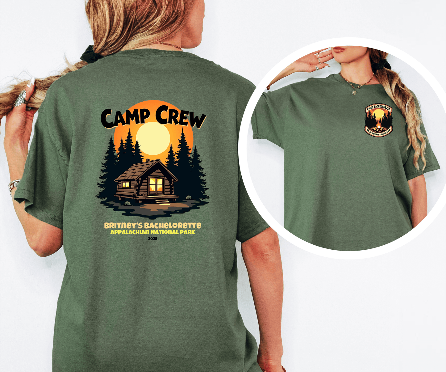 Camp Bachelorette Camp Crew Shirt, Hen Party Favors, Camp Bach, Custom Camp Shirt, Girls Trip Gifts, Bride Squad