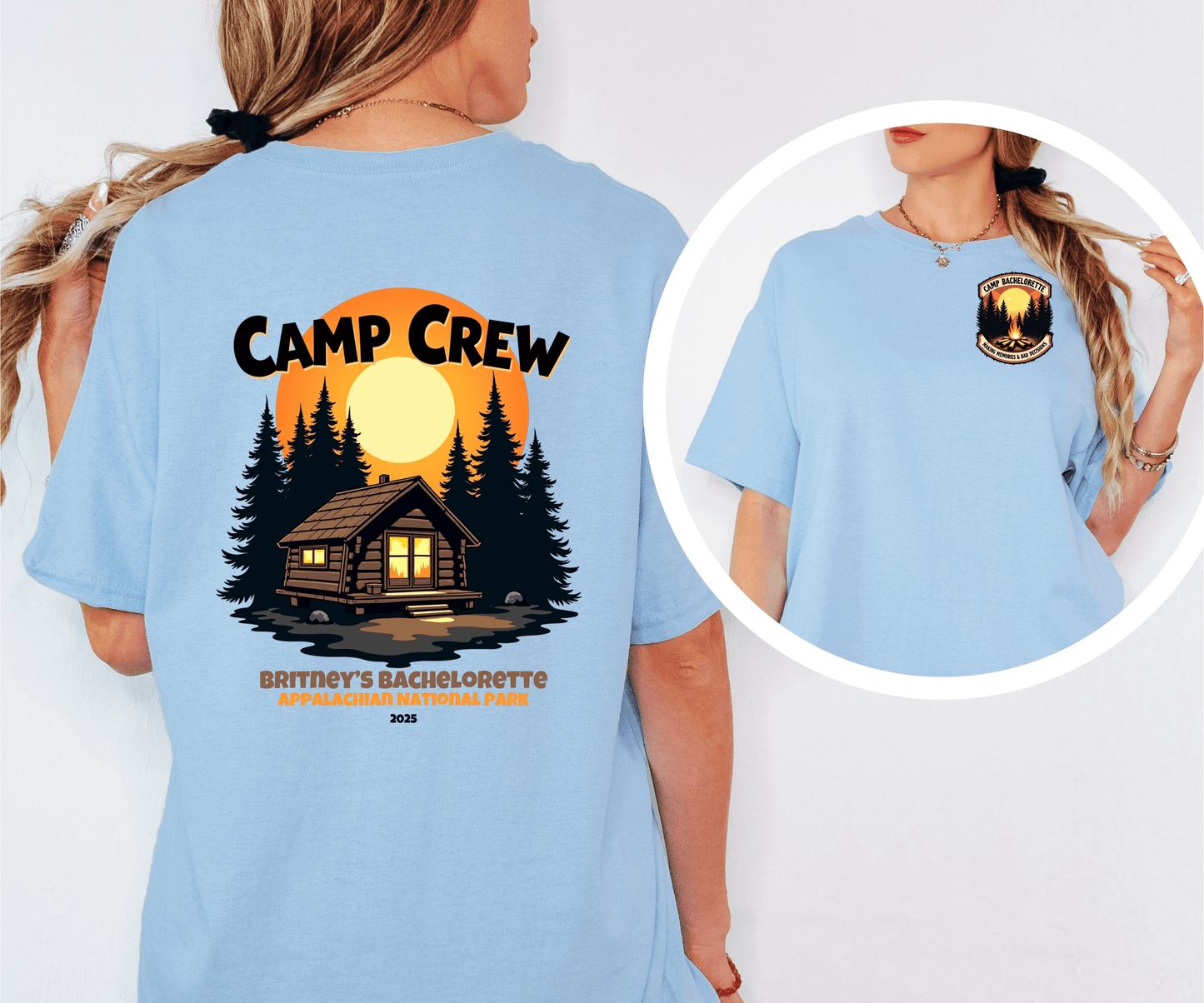 Camp Bachelorette Camp Crew Shirt, Hen Party Favors, Camp Bach, Custom Camp Shirt, Girls Trip Gifts, Bride Squad