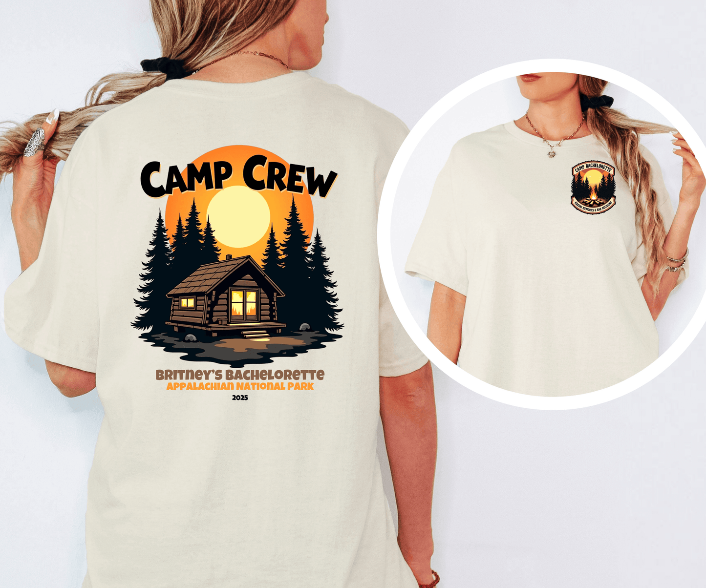 Camp Bachelorette Camp Crew Shirt, Hen Party Favors, Camp Bach, Custom Camp Shirt, Girls Trip Gifts, Bride Squad