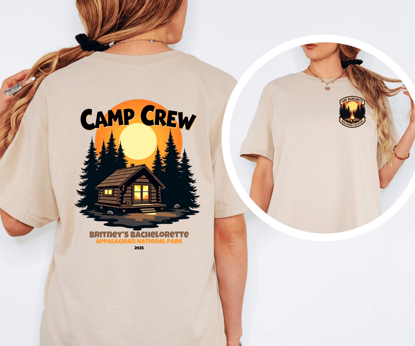 Camp Bachelorette Camp Crew Shirt, Hen Party Favors, Camp Bach, Custom Camp Shirt, Girls Trip Gifts, Bride Squad