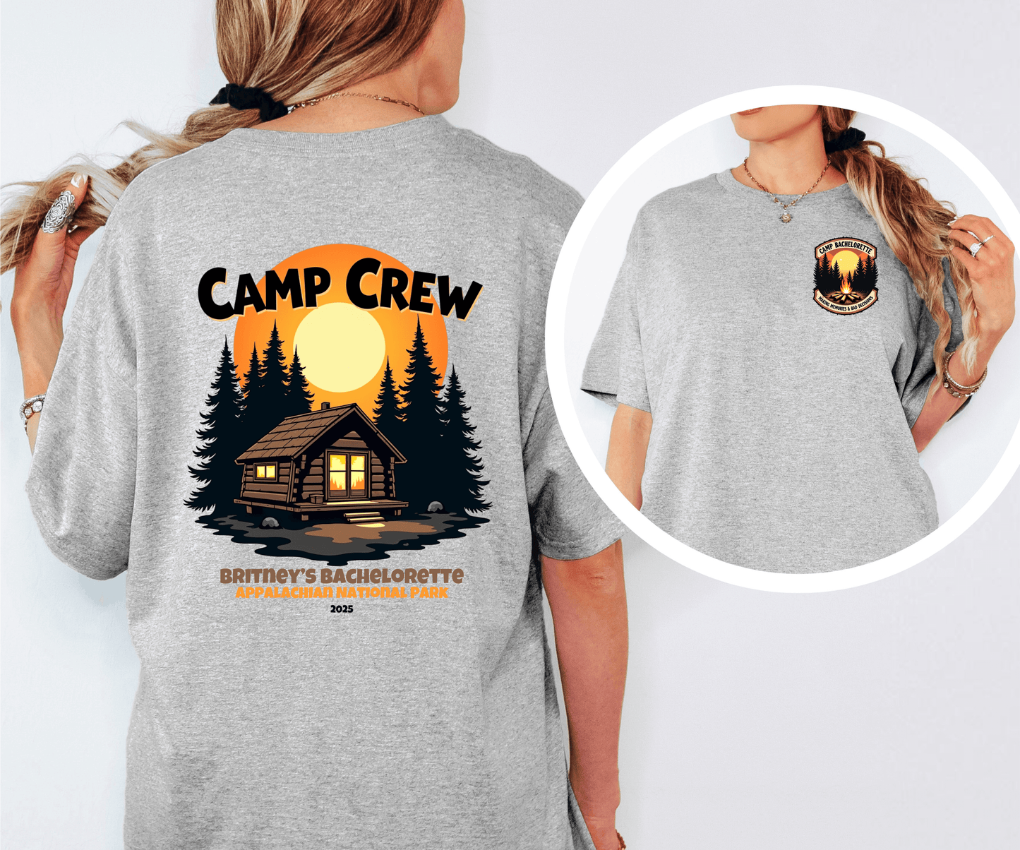 Camp Bachelorette Camp Crew Shirt, Hen Party Favors, Camp Bach, Custom Camp Shirt, Girls Trip Gifts, Bride Squad