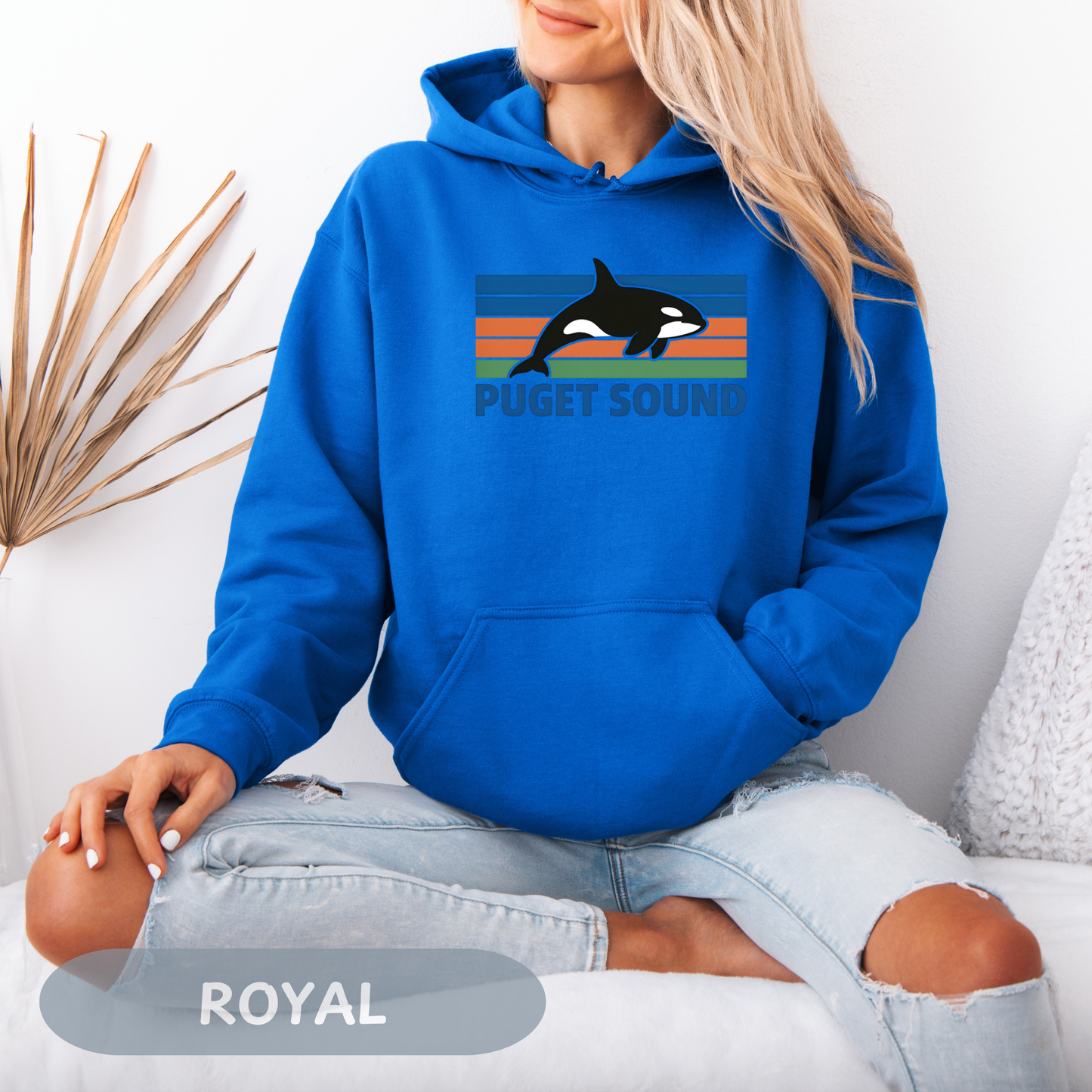 Vintage Puget Sound Orca Hoodie, Orca Shirts, Whale Sweatshirt, Respect The Locals, Whale Gifts, Whale Watching Shirt