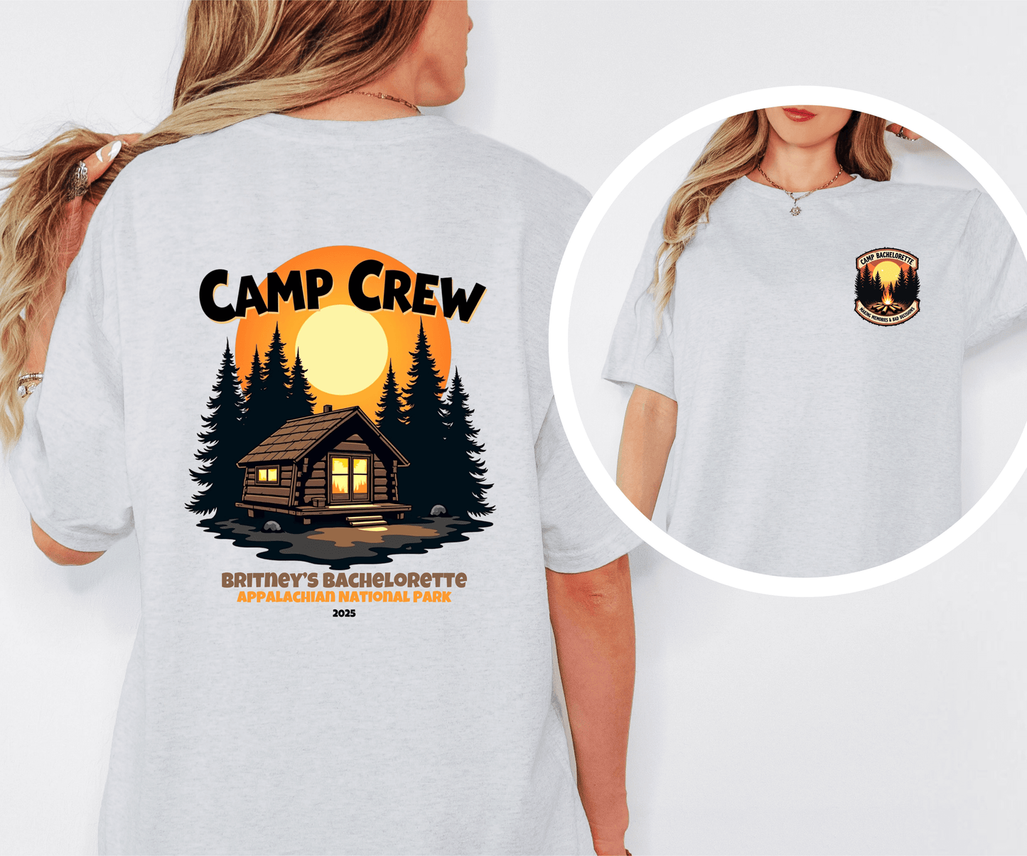 Camp Bachelorette Camp Crew Shirt, Hen Party Favors, Camp Bach, Custom Camp Shirt, Girls Trip Gifts, Bride Squad